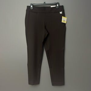 NWT Anne Klein Slim Ankle Dress Pants Brown Size Medium